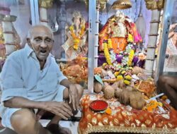 महालक्ष्मी गडाचे सेवेकरी नारायण काका कालवश सात दशके महालक्ष्मीची अहर्निश सेवा त्यांच्या जाण्याने भाविकांत हळहळ