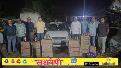 “स्विफ्ट कारमधून अवैध मद्याची तस्करी” उत्पादन शुल्क विभागाची कारवाई नऊ लाखांचा ऐवज जप्त