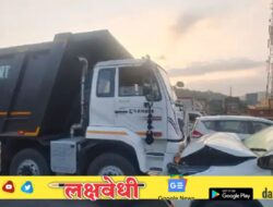 मुंबई अहमदाबाद राष्ट्रीय महामार्गावर खासदार डॉ. हेमंत सावरा यांच्या गाडीचा अपघात खासदार सुखरूप