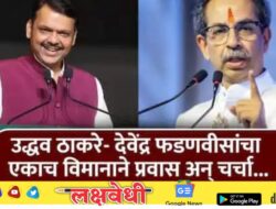 उद्धव ठाकरे आणि देवेंद्र फडणवीसांचा एकाच विमानातून प्रवास; बाजूला आदित्य ठाकरे तर मागच्या सीटवर संजय राऊत अन् अनिल देसाई