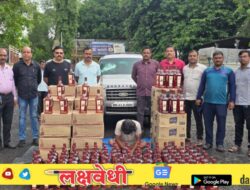 “खाद्यपदार्थांच्या आड लपवून मद्याची आलिशान वाहनातून तस्करी” उत्पादन शुल्क विभागाची कारवाई ३४ लाखांचा मुद्देमाल हस्तगत