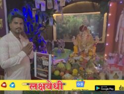 “देखाव्यातून सामाजिक संदेशाचे व्रत” राकेश पाटील यांचा १५ वर्षांपासून उपक्रम यंदा भोंदू बाबांविरोधात जनजागृती